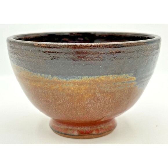 Firewood Kiln Glaze‎ Stoneware Snack Bowls Set of 3 Wheel Thrown Studio Art - Picture 10 of 16